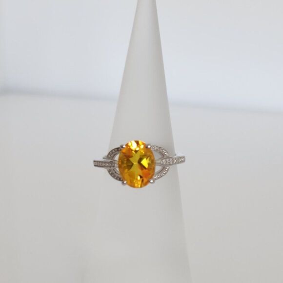 Sphalerite Quartz Ring Size 5 - Picture 2 of 9